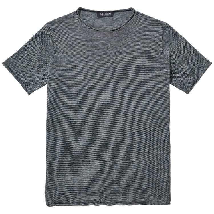Herren-Strickshirt, Blaumelange