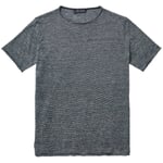 Strikket skjorte til mænd Blå melange