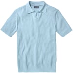 Herren-Strickpolo Hellblau