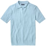 Polo da uomo in maglia Azzurro