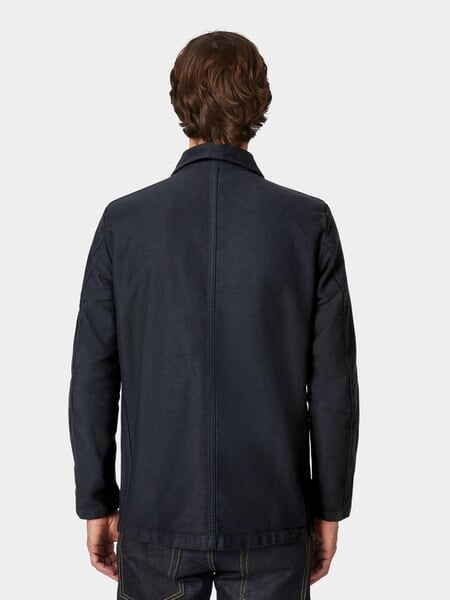 Herrenjacke Moleskin Nachtblau, Tragebild