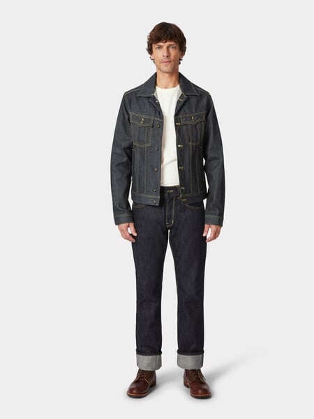 Roamer Jacket 1963 Denim, presented on a model