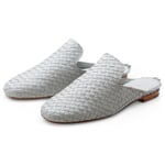 Zapatilla de mujer trenzada Gris claro