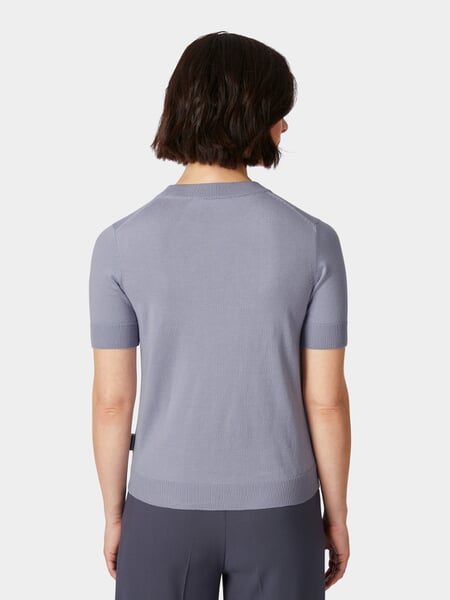 Damen-Strickshirt Flieder, Tragebild