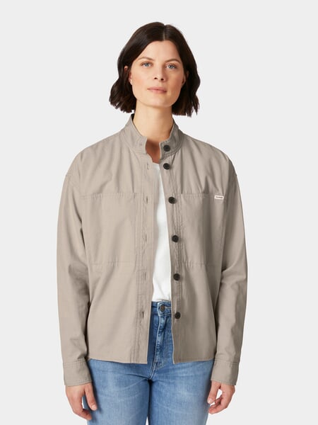 Damen-Hemdjacke Natur, Tragebild