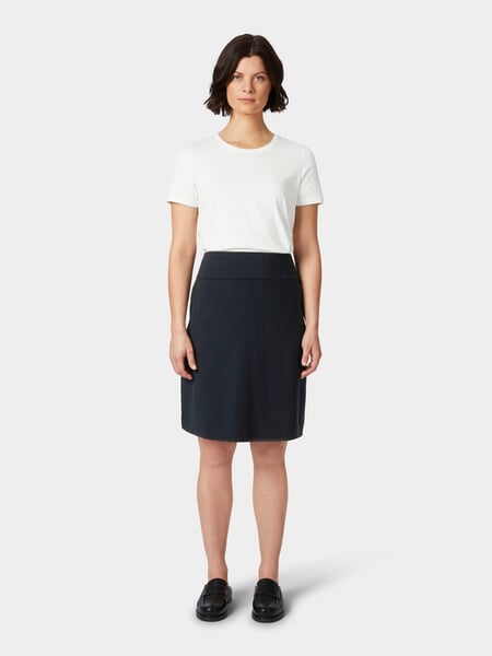 Jupe pour femme TENCEL™ Bleu foncé, présenté sur un modèle