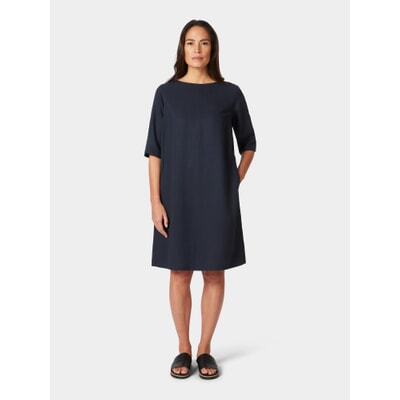 half dress ladies VERUGU Wedding Guest Dresses for Women Ladies Lace Chiffon Dresses Sexy Round Neck Half Sleeve Prom Dresses Elegant Knee Length Midi Dress Evening Party Dresses Navy M