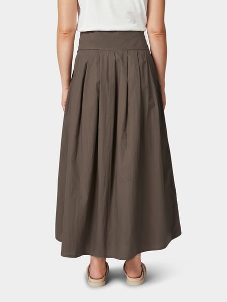 Women’s Midi Skirt Light brown, presented on a model