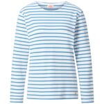 Camisa marinera de mujer Blanco-azul claro