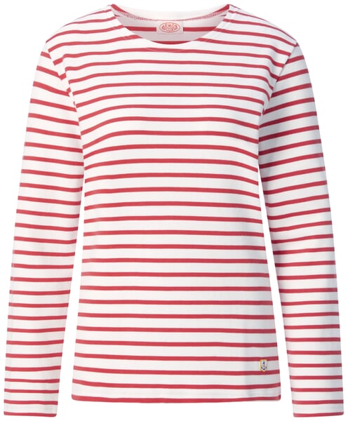 Damesmatrozenhemd Wit-rood
