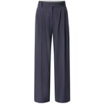 Ladies pleated trousers Night gray