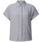 Ladies blouse short sleeve Lilac gray