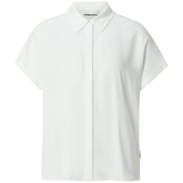 Women's Short-Sleeve Blouse, Off-white