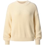 Damen-Strickpullover Naturweiß