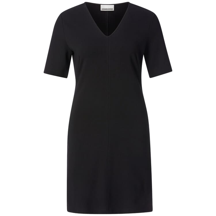 Dames jersey jurk, Zwart