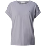 T-shirt en coton pour femme Gris bleu