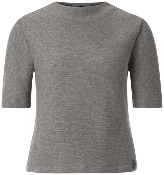 Ladies knitted shirt half sleeve Grayish orange
