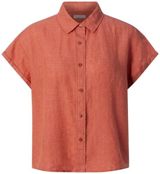 Damenbluse Kurzarm Orange