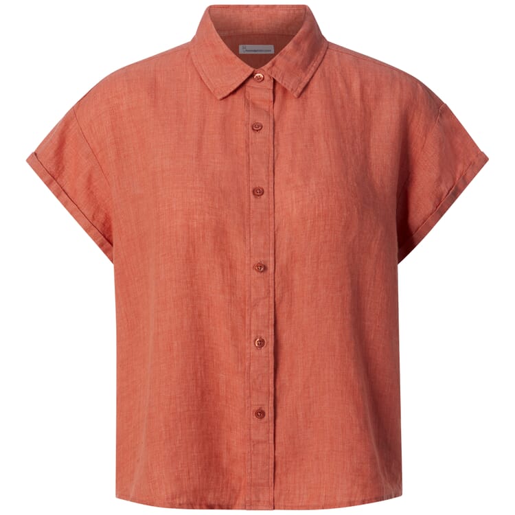 Damenbluse Kurzarm, Orange