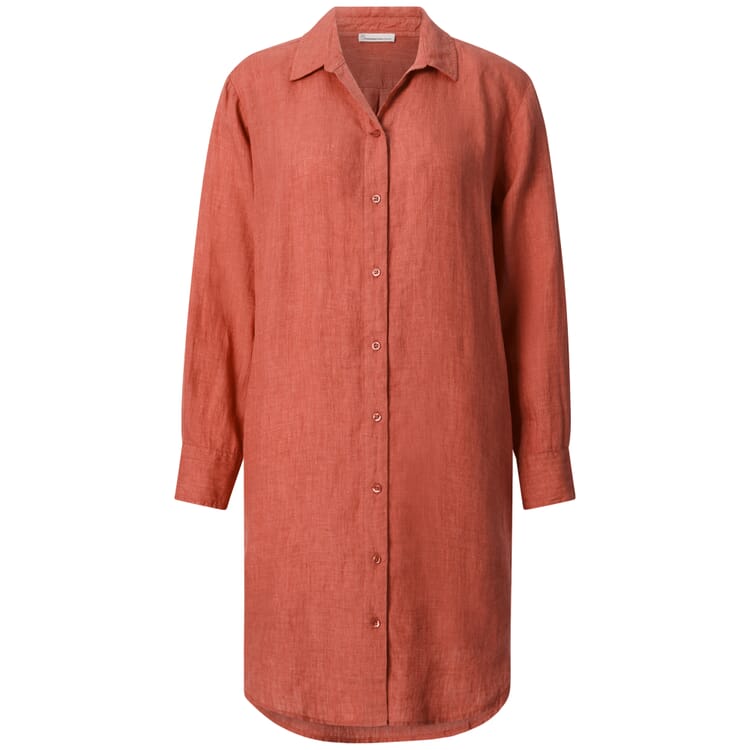 Damen-Hemdblusenkleid, Orange
