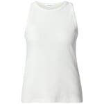 Women's top double rib Natural white