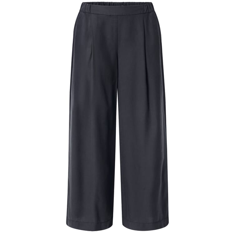 Pantalon femme Lyocell, Bleu foncé