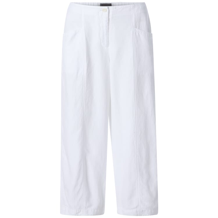 Pantalon en tissu pour femme, Blanc