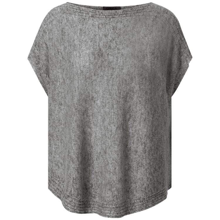 Damen-Leinenpullunder, Graumelange