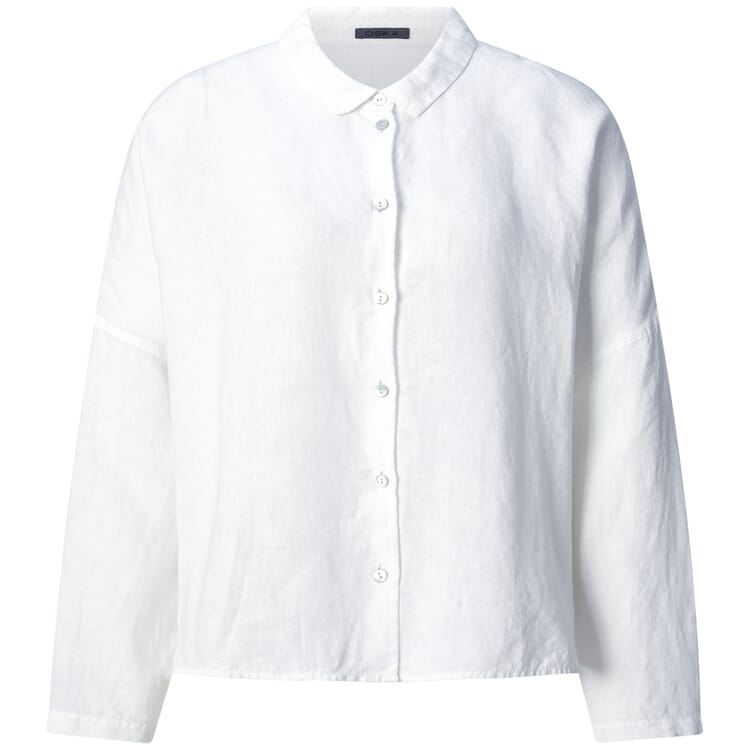 Chemisier femme manches longues, Blanc