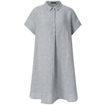 Vestido camisero de señora Azul grisáceo