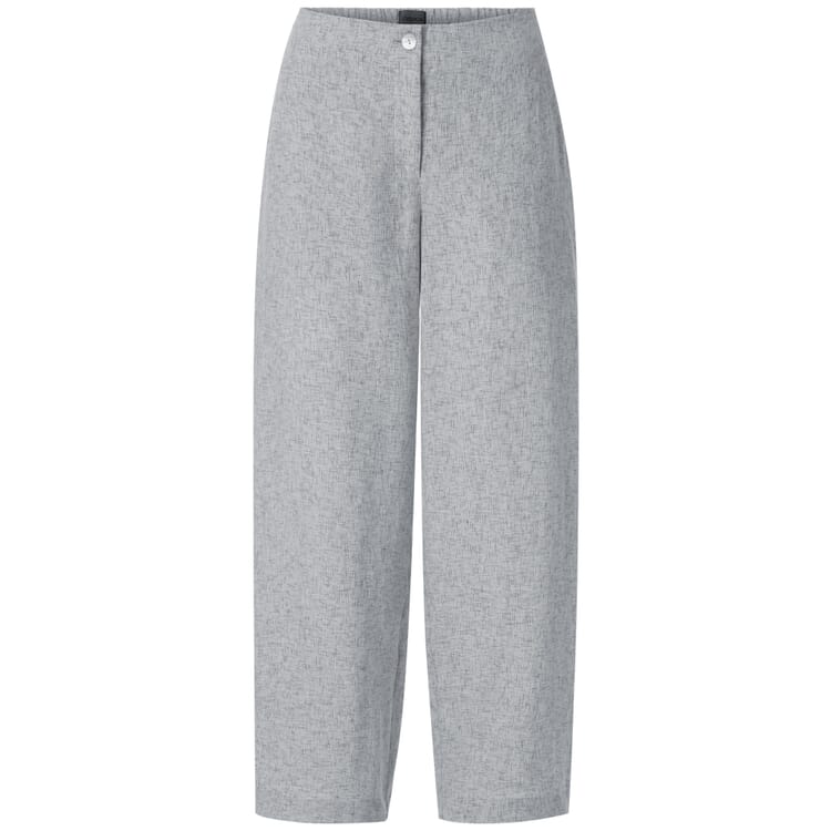 Women's Fabric Pants, Gray-blue