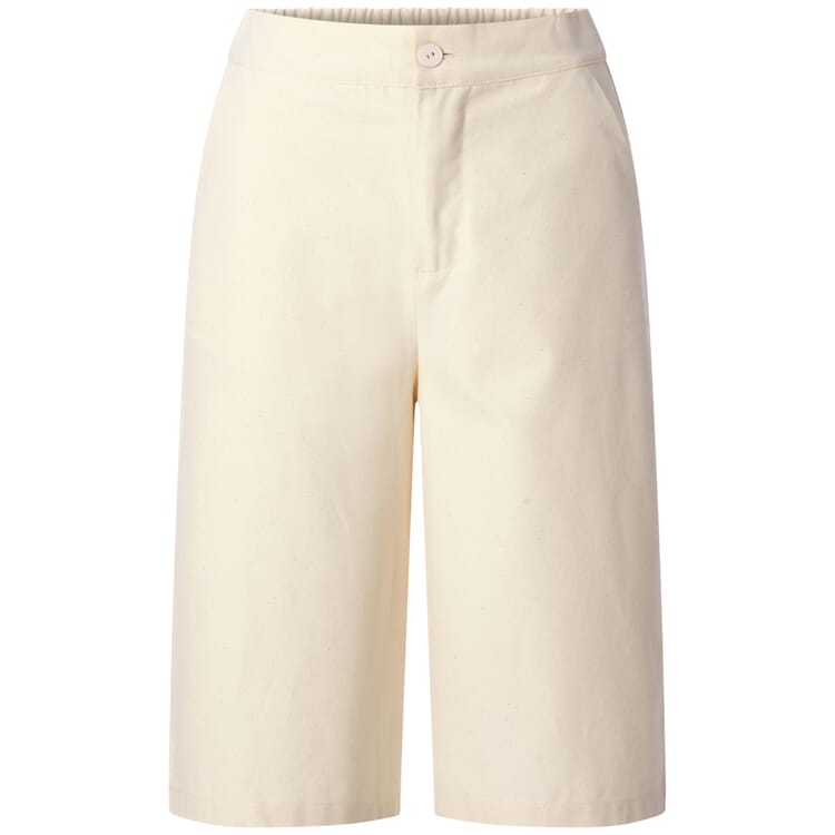 Ladies Bermuda Pants, Natural white