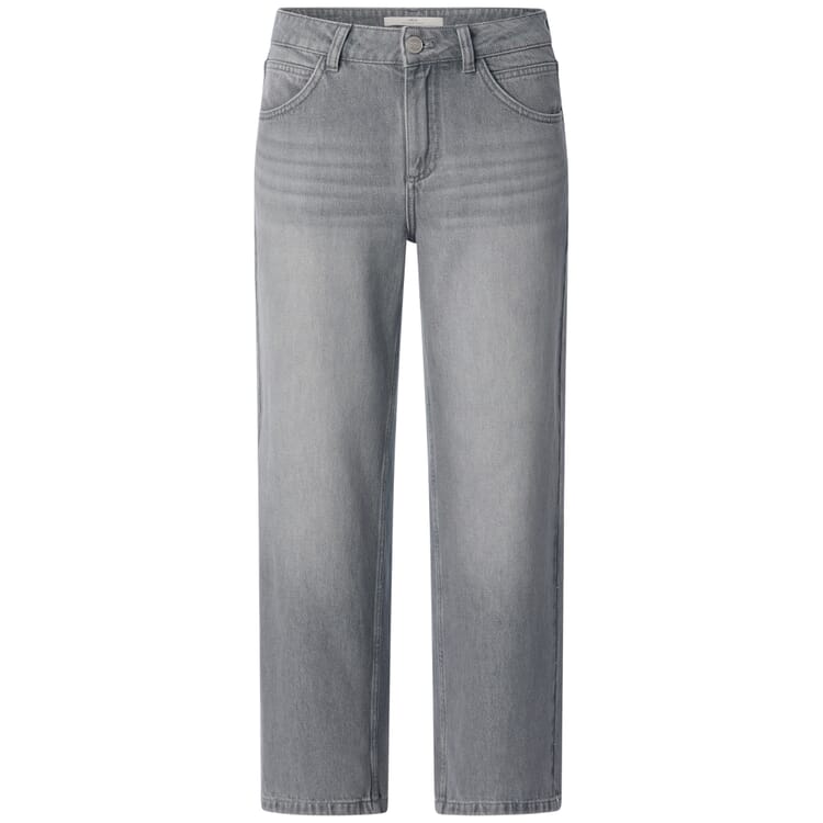 Cropped women's jeans, Gray