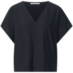 Kortærmet TENCEL™-skjorte til damer Mørkeblå