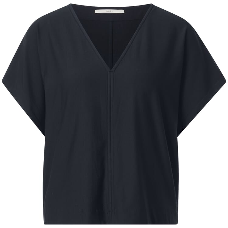 T-shirt femme à manches courtes TENCEL™, Bleu foncé