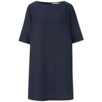 Ladies dress half sleeve Dark blue