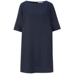 Vestido de señora de media manga Azul oscuro