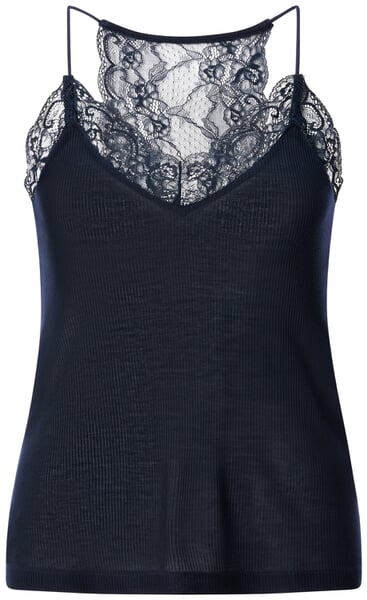 Damen-Spitzentop Dunkelblau