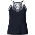 Ladies lace top Dark blue