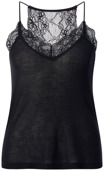 Dame-bluse i blonder Sort