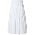 Ladies' skirt - eyelet embroidery White