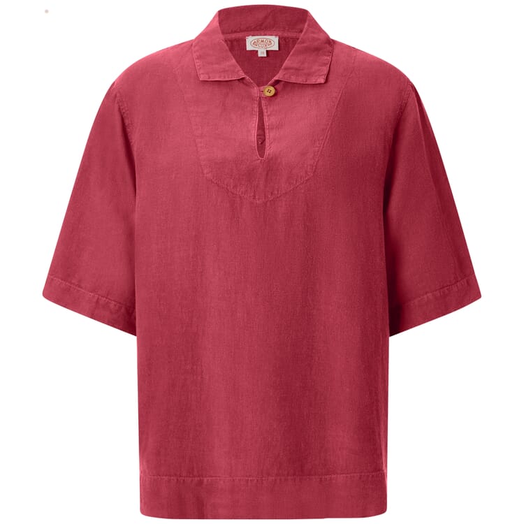 Damen-Leinenschlupfbluse, Rot