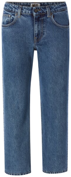 Damenjeans gerades Bein Mittelblau