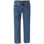 Damenjeans gerades Bein Mittelblau