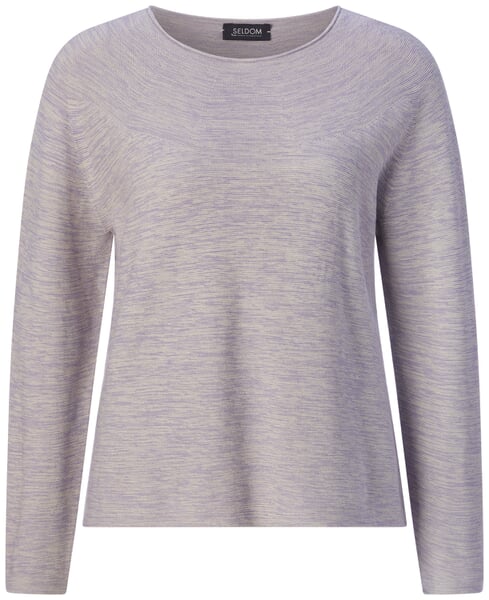 Dame-T-shirt i bomuld Lilla melange