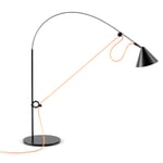 Lámpara de mesa Ayno S 2.0 Negro Cable: naranja neón