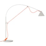Lampe de table Ayno S 2.0 Gris Câble : orange fluo