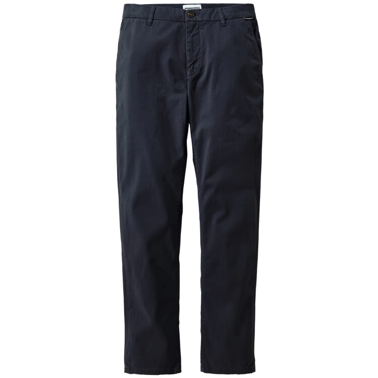 Pantalons en twill pour homme, Bleu foncé