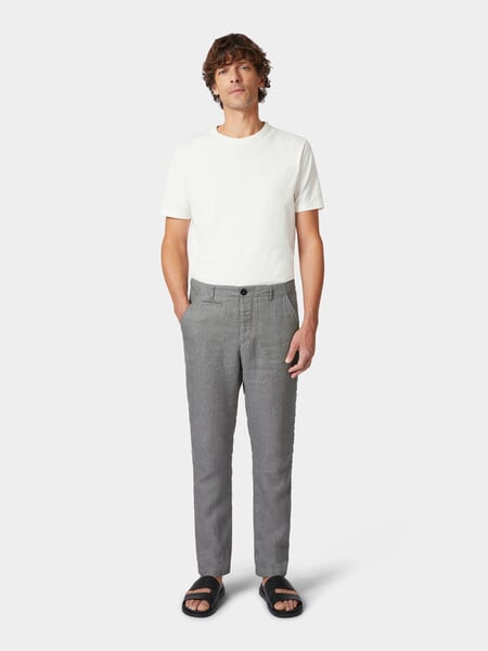 Men's linen pants Grey melange