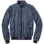 Blouson en lin pour hommes Bleu moyen